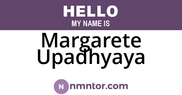 Margarete Upadhyaya
