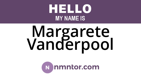 Margarete Vanderpool