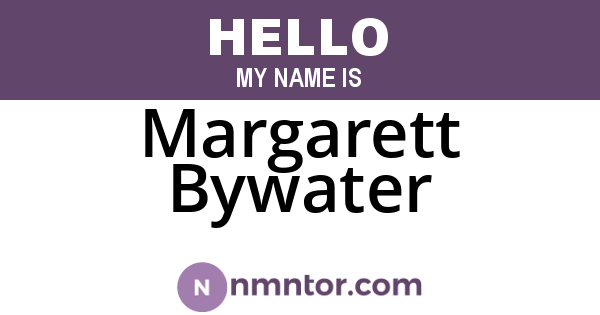 Margarett Bywater