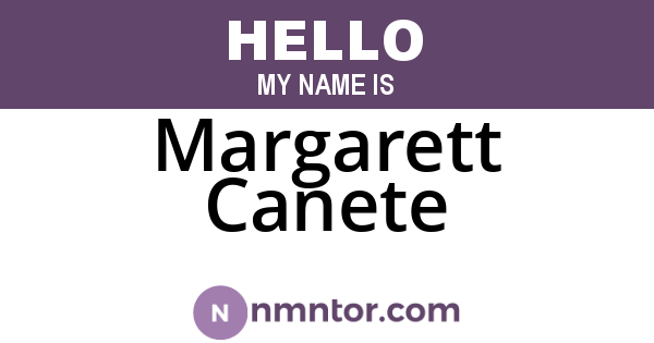 Margarett Canete