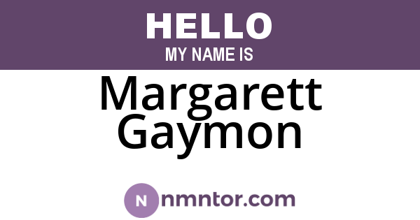 Margarett Gaymon
