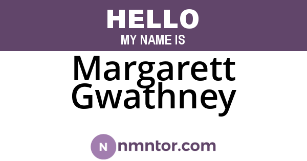 Margarett Gwathney