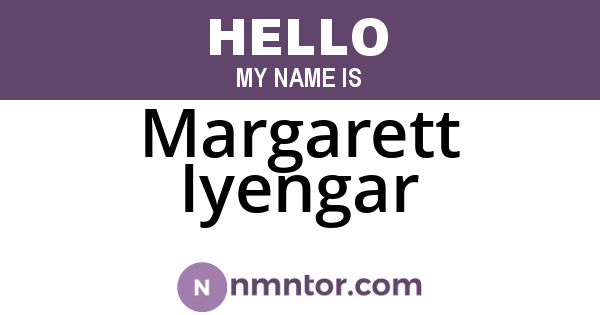 Margarett Iyengar