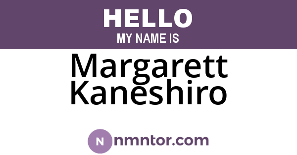 Margarett Kaneshiro