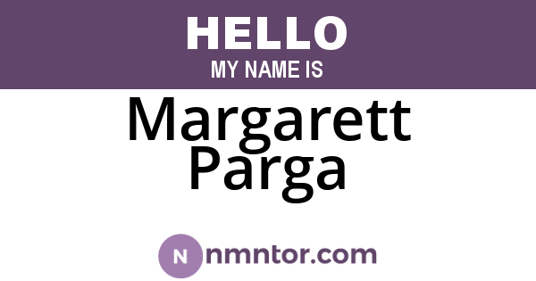 Margarett Parga