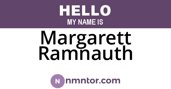 Margarett Ramnauth