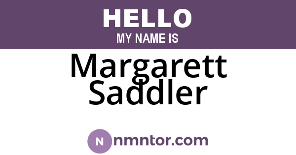 Margarett Saddler