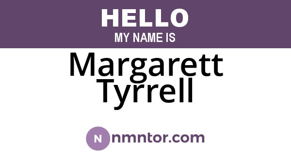Margarett Tyrrell