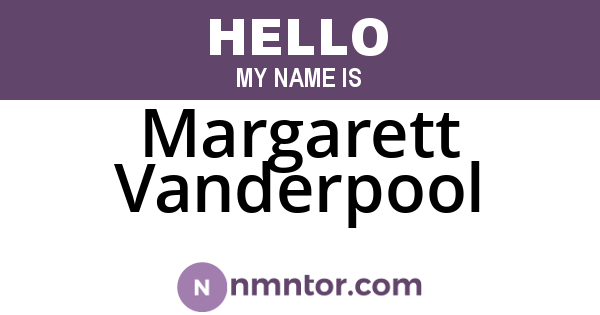 Margarett Vanderpool