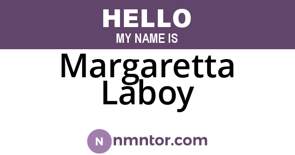 Margaretta Laboy