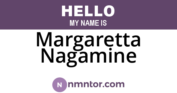 Margaretta Nagamine
