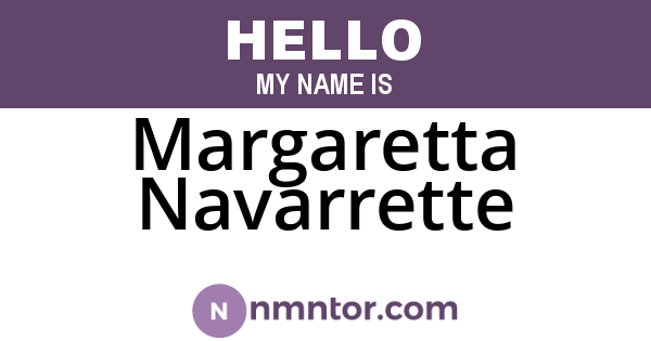 Margaretta Navarrette