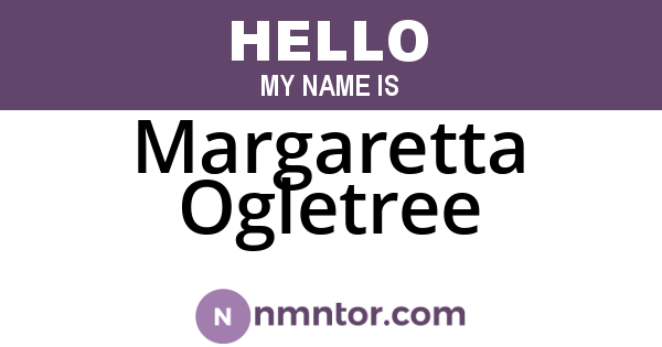 Margaretta Ogletree