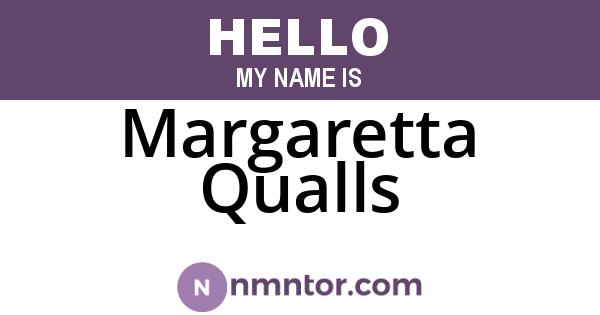 Margaretta Qualls