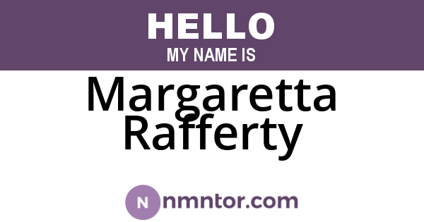 Margaretta Rafferty