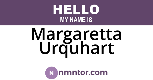 Margaretta Urquhart