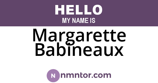 Margarette Babineaux