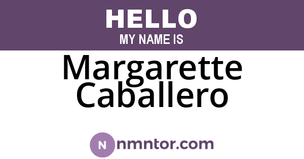 Margarette Caballero