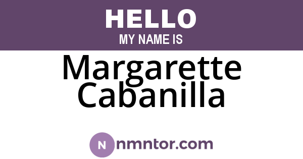 Margarette Cabanilla