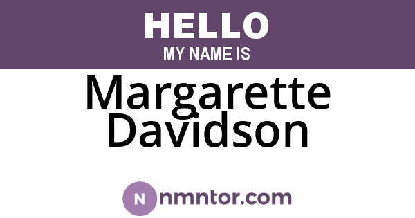 Margarette Davidson