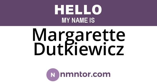 Margarette Dutkiewicz