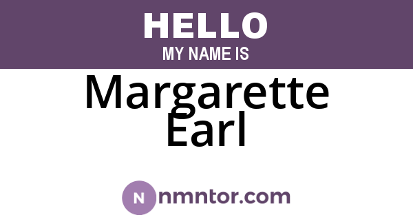 Margarette Earl