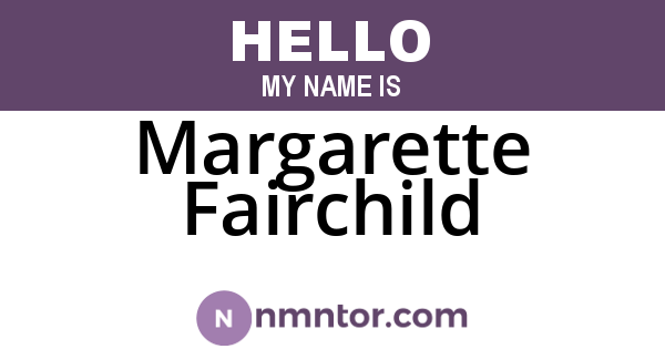 Margarette Fairchild