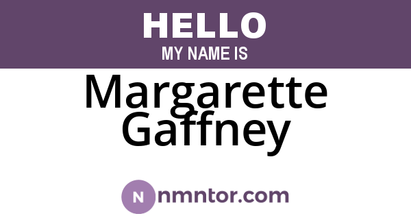Margarette Gaffney