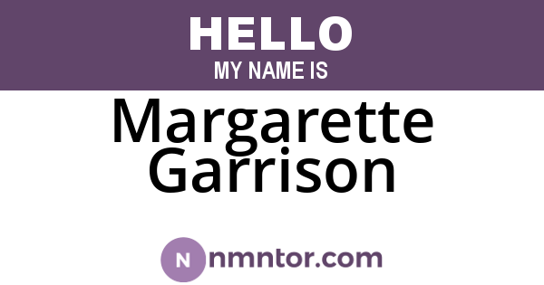Margarette Garrison
