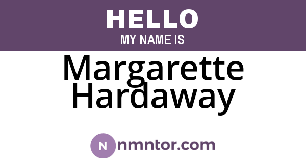 Margarette Hardaway