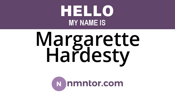Margarette Hardesty