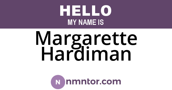Margarette Hardiman