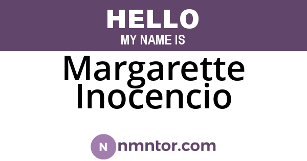 Margarette Inocencio