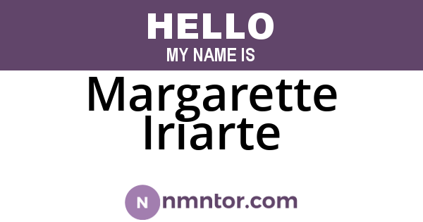 Margarette Iriarte