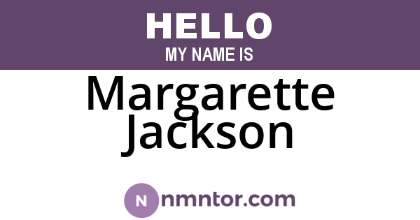 Margarette Jackson