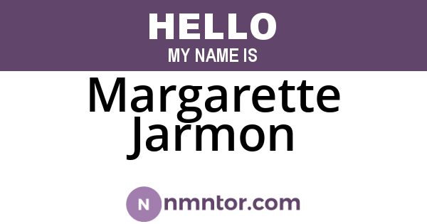 Margarette Jarmon