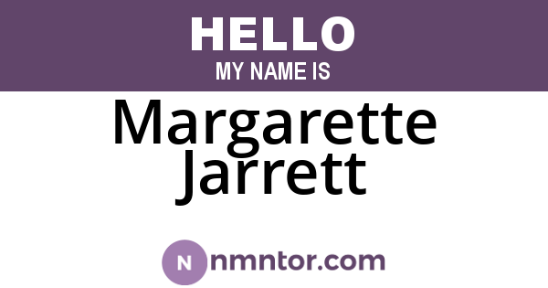 Margarette Jarrett
