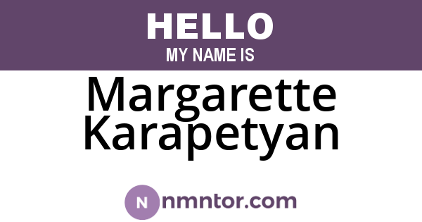 Margarette Karapetyan