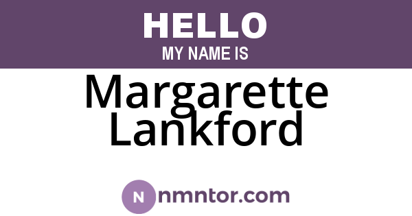 Margarette Lankford