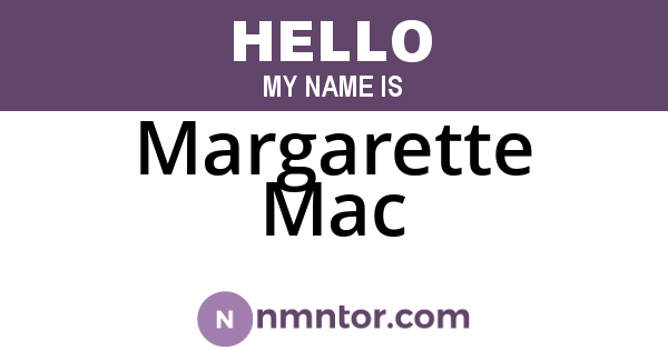 Margarette Mac