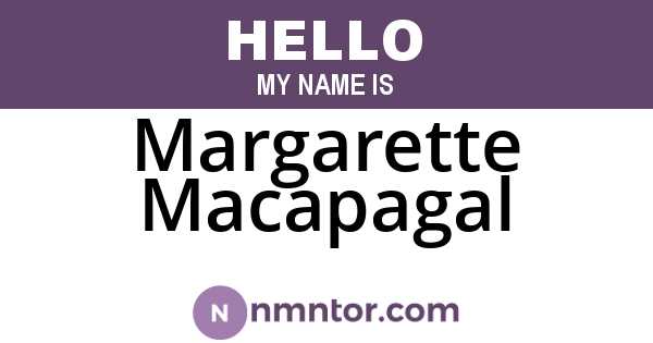 Margarette Macapagal