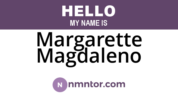 Margarette Magdaleno
