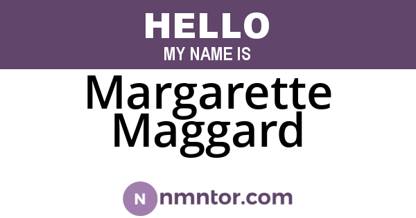 Margarette Maggard