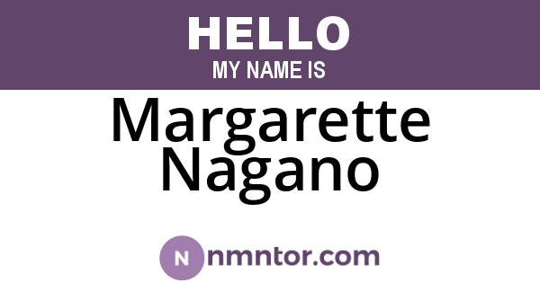 Margarette Nagano