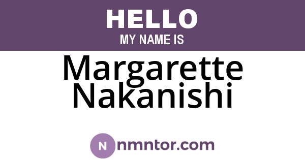 Margarette Nakanishi