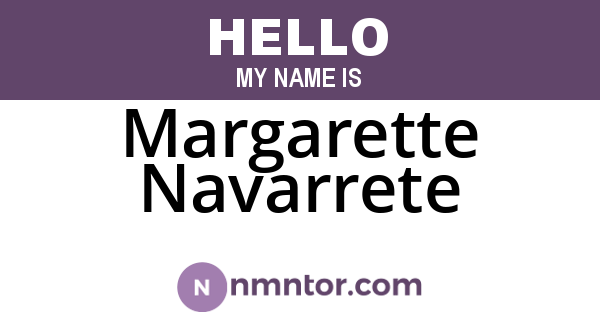 Margarette Navarrete