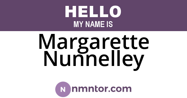Margarette Nunnelley