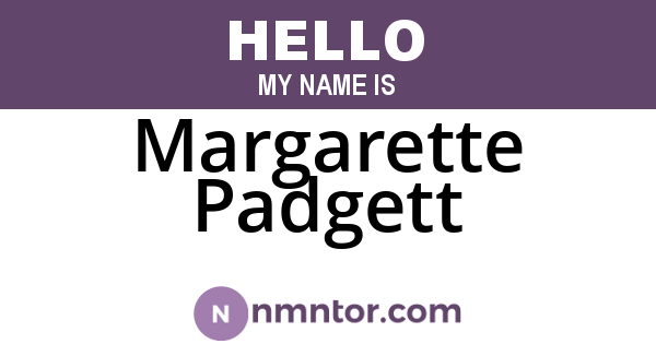 Margarette Padgett