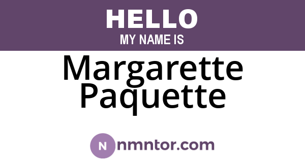 Margarette Paquette