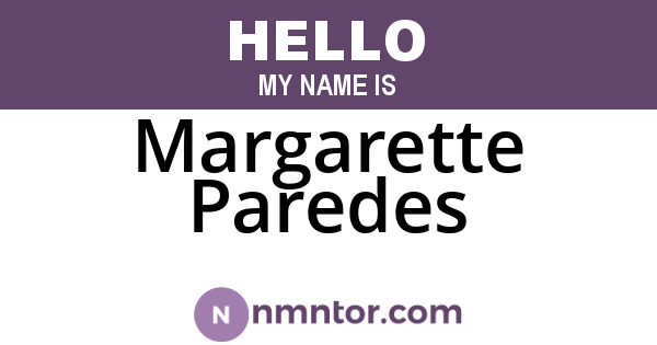Margarette Paredes